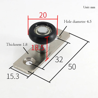 1Pc Hardware Meubels Schuifdeur Katrol Swing Stopper, Keuken Opknoping Deur Gids Wiel, schuifdeur Stop Slinger Katrollen A14