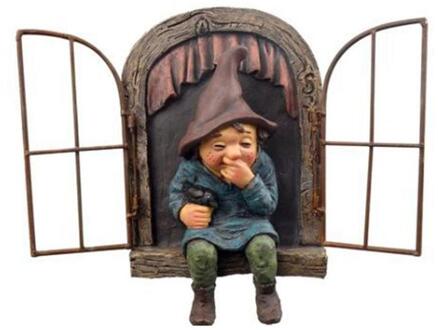 1Pc Hars Naughty Tuin Gnome Dwerg Tuin Decoratie Standbeeld Oude Man Fairy Tuin Ornament Accessoires Display Craft