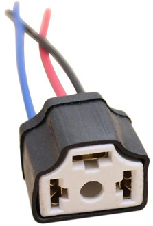 1PC Headlight Connector H4 9003 Ceramic Wire Wiring Car Head Light Bulb Lamp Harness Socket Plugs
