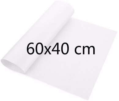 1Pc Herbruikbare Bakken Olie Papier Pad Non-stick Outdoor Bbq Mat Bakken Mat Hittebestendig Vel Pastry doek Bakken Tool wit 60 40