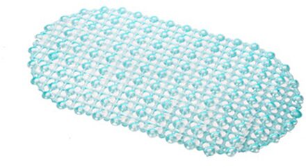 1pc Herbruikbare Multi Sucker Vaste Badmat Badkamer Vloerkleed Anti Slip Tapijt Veiligheid Douche Mat PVC Bubble Massage pad 67*37cm groen