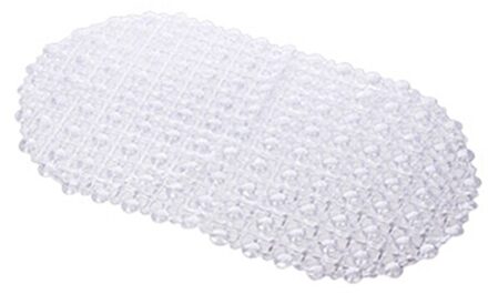 1pc Herbruikbare Multi Sucker Vaste Badmat Badkamer Vloerkleed Anti Slip Tapijt Veiligheid Douche Mat PVC Bubble Massage pad 67*37cm wit