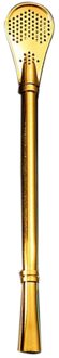 1PC Herbruikbare Rietje Rvs Filter Lepel Milieuvriendelijk Bubble Thee Stro Bar Accessoires Pajitas Acero Inoxidable Goud