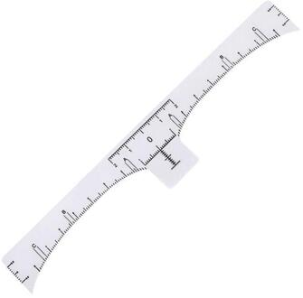 1Pc Herbruikbare Semi Permanente Wenkbrauw Heerser Eye Brow Measure Tool Wenkbrauw Gids Heerser Microblading Calliper Stencil Make