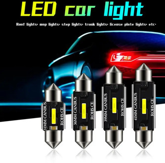 1pc High Quality 31mm 36mm 39mm 41mm C5W C10W 3030 LED CANBUS Car Festoon Light Auto Interior Dome Lamp Reading Bulb TSLM1