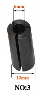 1Pc Hoge Cnc Router Bit Tool Adapters Precisie Adapter Collet Frees Houder 6Mm 6.35Mm 8Mm 10Mm 12Mm 12.7Mm nee.3