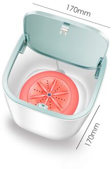 1Pc Hoge Qulity Mini Ultrasone Wasmachine Desktop Draagbare Roterende Roterende Ultrasone Turbine Wasserij roze