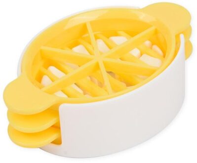 1Pc Hoge Qulity Multifunctionele Fruit Groente Ei Cutter Snijden Ei Snijmachines Keuken Accessoires Snijden Koken Gadgets 1stk geel
