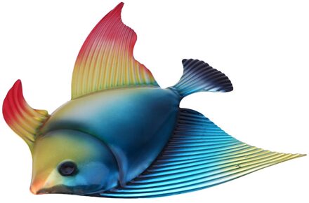 1Pc Home Decor Home Decoratie Ijzer Vis Muursticker Muur Opknoping Woondecoratie Creatieve Dieren Vorm Thuis Ornamenten (blauw)