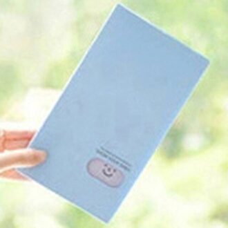 1Pc Home Foto Case Opslag Draagbare 120 Zakken Naam Card Boek Fotoalbum Kaart Photocard Naam Card Id Houder blauw