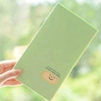 1Pc Home Foto Case Opslag Draagbare 120 Zakken Naam Card Boek Fotoalbum Kaart Photocard Naam Card Id Houder groen