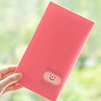 1Pc Home Foto Case Opslag Draagbare 120 Zakken Naam Card Boek Fotoalbum Kaart Photocard Naam Card Id Houder rood