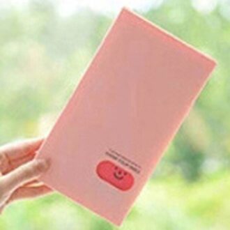 1Pc Home Foto Case Opslag Draagbare 120 Zakken Naam Card Boek Fotoalbum Kaart Photocard Naam Card Id Houder roze