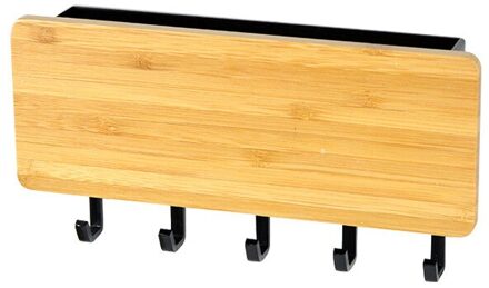 1Pc Home Muur Haak Opbergrek Sleutel Hanger Holder Opbergdoos Slaapkamer Haak Rack 5 Haken Home Decor 03