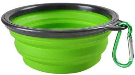 1Pc Hond Kom Siliconen Zwart Zwart Draagbare Opvouwbare Inklapbare Pet Kat Hond Voedsel Water Voeden Reizen Kom Dierbenodigdheden kom 3