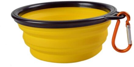 1Pc Hond Kom Siliconen Zwart Zwart Draagbare Opvouwbare Inklapbare Pet Kat Hond Voedsel Water Voeden Reizen Kom Dierbenodigdheden kom 6