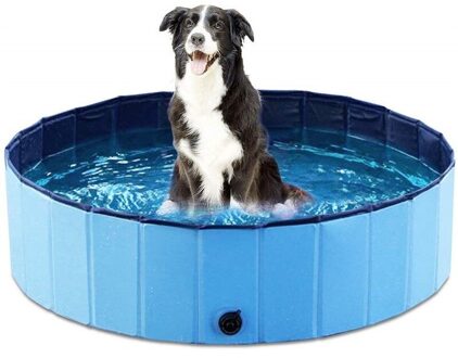 1Pc Hond Zwembad Opvouwbare Zwembad Huisdier Bad Zwemmen Bad Bad Water Zwemmen Levert Opvouwbare Baden Zwembad Voor Honden katten blauw