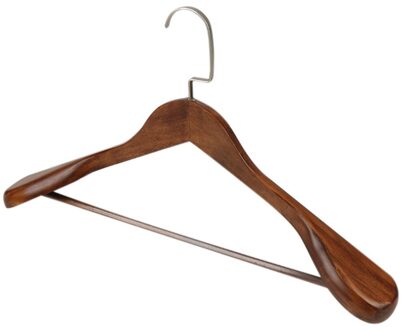 1Pc Hoogwaardige Hanger Brede Schouder Houten Coat Kleding Shirts Hanger Groef Heavy Duty Sterke Pak Hanger Organisatoren tools45 #