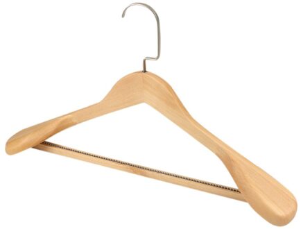 1Pc Hoogwaardige Hanger Brede Schouder Houten Coat Kleding Shirts Hanger Groef Heavy Duty Sterke Pak Hanger Organisatoren tools45 #
