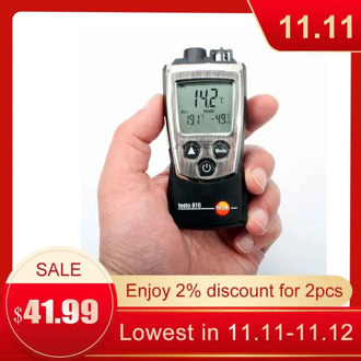1pc Hot Cheap Portable Testo 810 Digital Infrared Thermometer Non-contact for HVAC Industry Two Mode Measure Temperature Meter