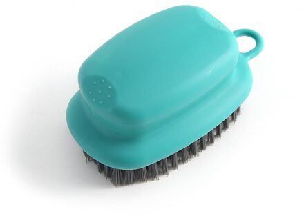 1Pc Household Cleaning Tools Borstel Plastic Zacht Haar Badkamer Wasserij Bad Schoenen Scrub Borstel Kraan Borstel blauwe kleur