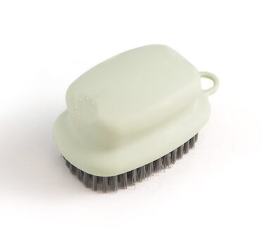 1Pc Household Cleaning Tools Borstel Plastic Zacht Haar Badkamer Wasserij Bad Schoenen Scrub Borstel Kraan Borstel groene kleur