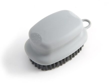 1Pc Household Cleaning Tools Borstel Plastic Zacht Haar Badkamer Wasserij Bad Schoenen Scrub Borstel Kraan Borstel licht grijs