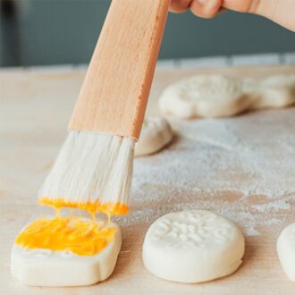 1Pc Houten Bbq Bakken Insmeerborstel Vloeibare Olie Taart Honing Boter Borstels Voor Brood Bbq Gebruiksvoorwerp Keuken Gereedschap bakvormen