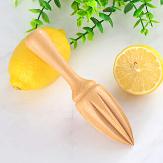 1Pc Houten Citruspers Handpers Juicer Fruit Oranje Citrus Sapcentrifuge Ruimers Tien-Hoek
