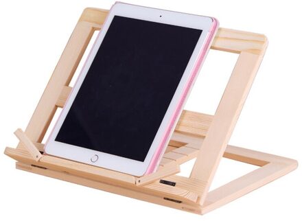 1Pc Houten Frame Lezen Boekenplank Beugel Boek Lezen Boekensteun Tablet Pc Ondersteuning Muziek Stand Houten Tafel Tekening Schildersezel