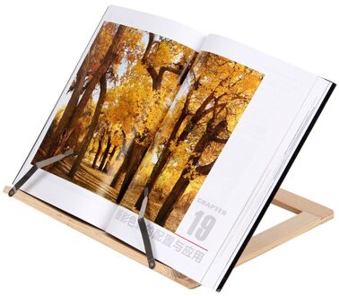 1Pc Houten Frame Lezen Boekenplank Beugel Boek Lezen Boekensteun Tablet Pc Ondersteuning Muziek Stand Houten Tafel Tekening Schildersezel