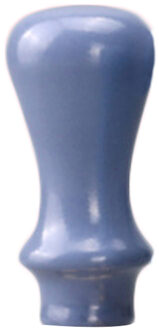 1Pc Houten Handvat Lakzegel Stempel Accessoires Draagbare Mini Diy Seal Tool Retro Macaron Kleur Gewoon Grip Post decoratieve cyaan