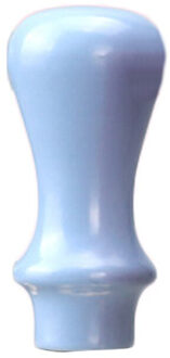 1Pc Houten Handvat Lakzegel Stempel Accessoires Draagbare Mini Diy Seal Tool Retro Macaron Kleur Gewoon Grip Post decoratieve meer blauw