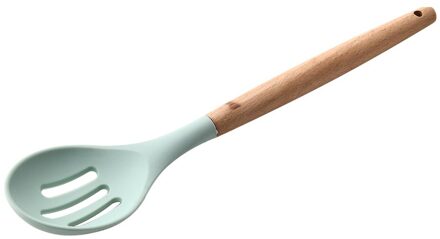 1Pc Houten Handvat Soep Lepel Spatel Borstel Schraper Pasta Server Eiklopper Non-stick Pot Keuken Koken Gereedschap keukengerei nee.2