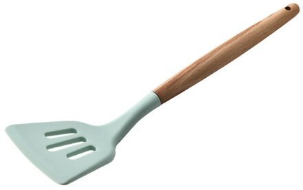 1Pc Houten Handvat Soep Lepel Spatel Borstel Schraper Pasta Server Eiklopper Non-stick Pot Keuken Koken Gereedschap keukengerei nee.4