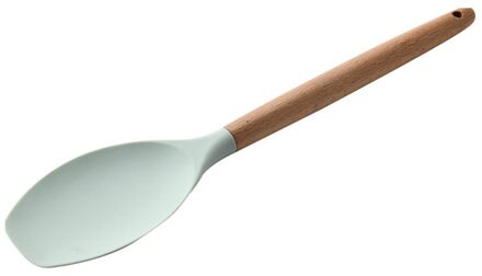 1Pc Houten Handvat Soep Lepel Spatel Borstel Schraper Pasta Server Eiklopper Non-stick Pot Keuken Koken Gereedschap keukengerei nee.6