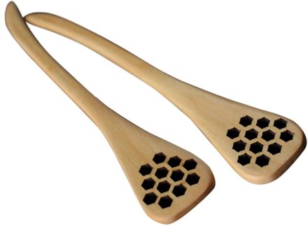 1Pc Houten Honing Lepel Lange Steel Houten Honing Dipper Stick Theelepel Koffie Mengen Lepel Honing Server Keuken Thee Tool z0701