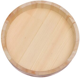 1Pc Houten Japanse Sushi Rijst Emmer Koreaanse Rijst Mix Emmer (Burlywood)