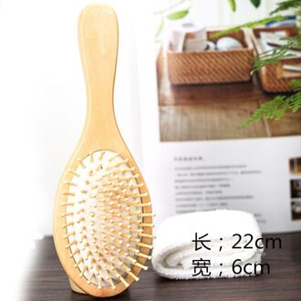 1Pc Houten Kam Professionele Gezonde Peddel Kussen Haaruitval Massage Borstel Haarborstel Kam Hoofdhuid Hair Care Gezond Bamboe Kam