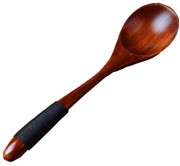 1Pc Houten Lepel Bamboe Keuken Koken Gebruiksvoorwerp Tool Soep Theelepel Catering Voor Kicthen Houten Lepel #50G