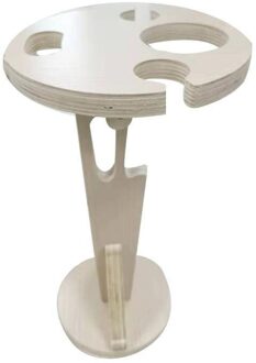 1Pc Houten Outdoor Opvouwbare Wijn Tafel Outdoor Picknick Camping Tafel Draagbare Opvouwbare Wijn Tafel