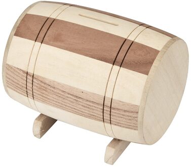 1Pc Houten Spaarpot Veilige Spaarpot Besparingen Met Slot Hout Gesneden Hand Legendarische Schat Borst Fd