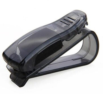 1Pc Houtnerf Brillenkoker Atuo Auto Accessoires Abs Zonnebril Glazen Houder Auto Fastener Ticket Clip Sunglass Case other