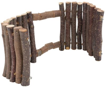 1Pc Huisdier Houten Hek Hamster Hek Sheltering Prop Slijpen Hek Chew licht bruin 1