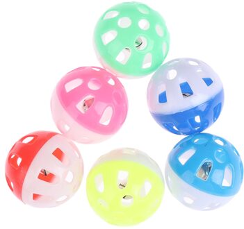 1Pc Huisdier Speelgoed Kat Hollow Bell Bal 3.8Cm Papegaai Speelgoed Vogel Hollow Bell Bal Voor Parkiet Valkparkiet Chew fun Kooi Willekeurige Kleuren
