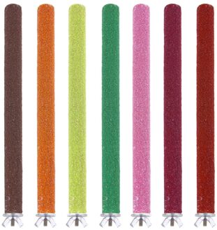 1Pc Huisdier Vogel Chew Speelgoed Papegaai Zitstokken Stand Platform Kooi Speelgoed Poot Slijpen Schoon Speelgoed Voor Papegaai Beten Parkiet huisdier Willekeurige Kleur