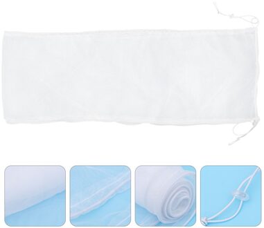 1Pc Huisdier Vogelkooi Netto Mesh Elastische Koord Ademend Lichtgewicht Papegaaienkooi Cover wit
