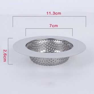 1Pc Huishoudelijke Rvs Spoelbak Zeef Keuken Benodigdheden Badkamer Accessoires Metalen Filter Bad Afvoer Afval Screen L - Sink Strainer