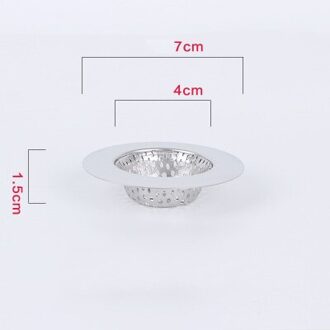 1Pc Huishoudelijke Rvs Spoelbak Zeef Keuken Benodigdheden Badkamer Accessoires Metalen Filter Bad Afvoer Afval Screen S - Sink Strainer