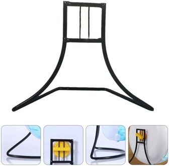 1Pc Iron Hamster Loopwiel Ondersteuning Rack Kleine Huisdier Draaiende Speelgoed Rack (Zwart)